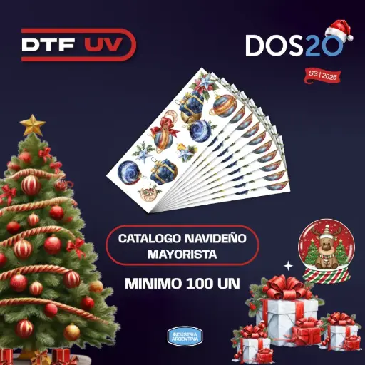 NAVIDAD PACK 100 UN. - DTF UV